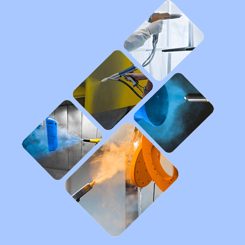 Pintura Eletrostática em Forro Ripado de Alumínio